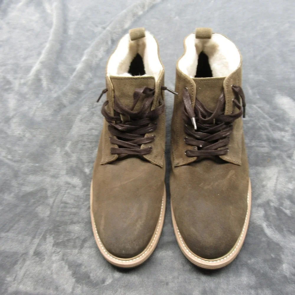 Banana Republic Arley Boot Men 11.5 Brown Suede Leather Ankle Lace Chukka Preppy